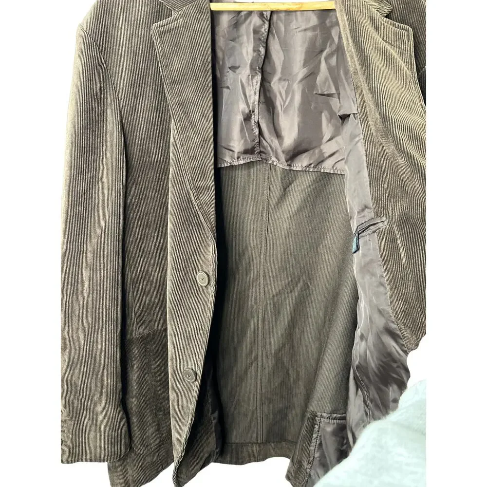 Bruno Men's Brown Corduroy Sports Coat Size XL New